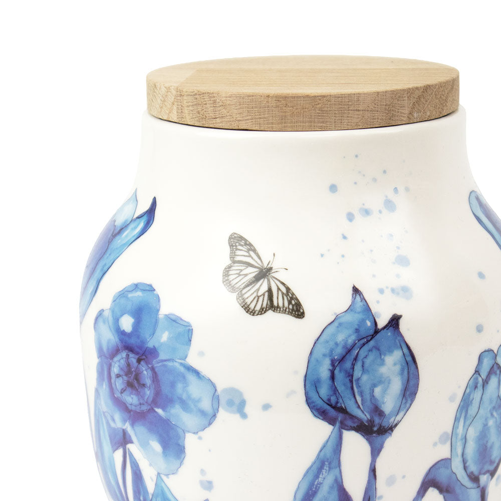 Keramische dierenurn “Flowers”