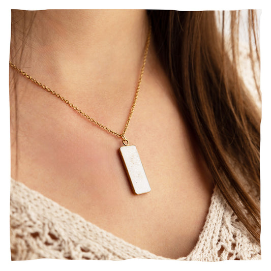Ashalsketting "Recuerdo" met de as van uw dier - goud