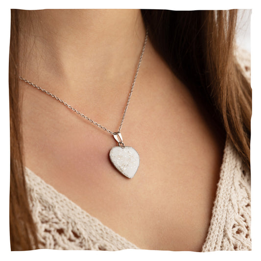 Ashalsketting "Amor" met de as van uw dier - zilver