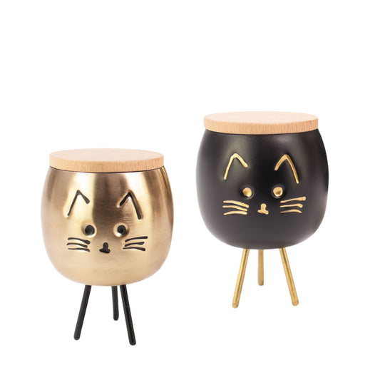 Aluminium urn "Cat"