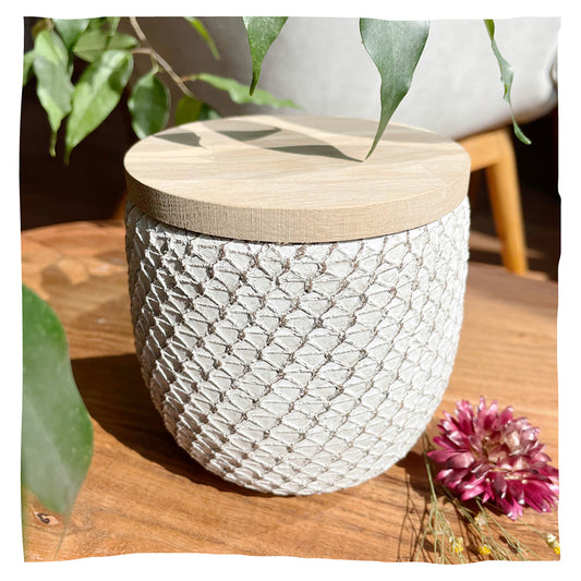 Keramische urn "Marlene" - Wit