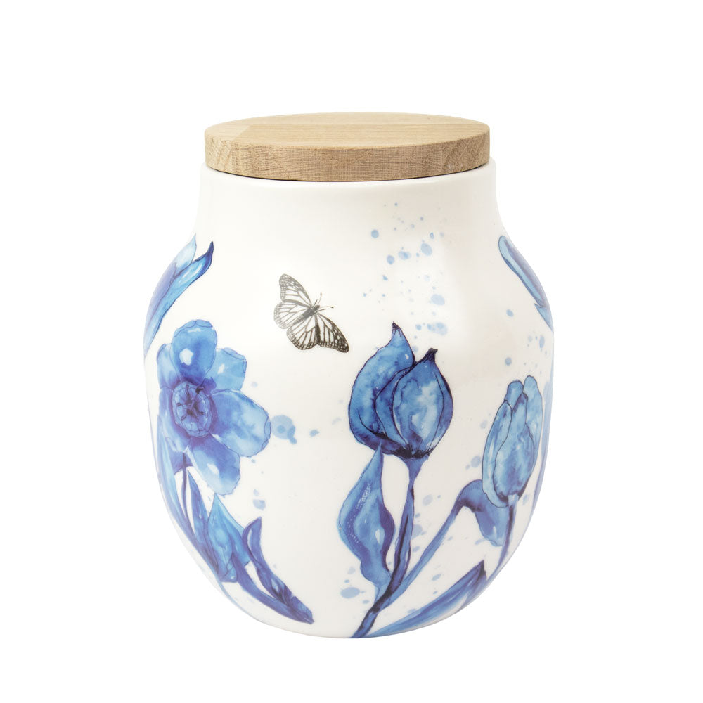 Keramische dierenurn “Flowers”