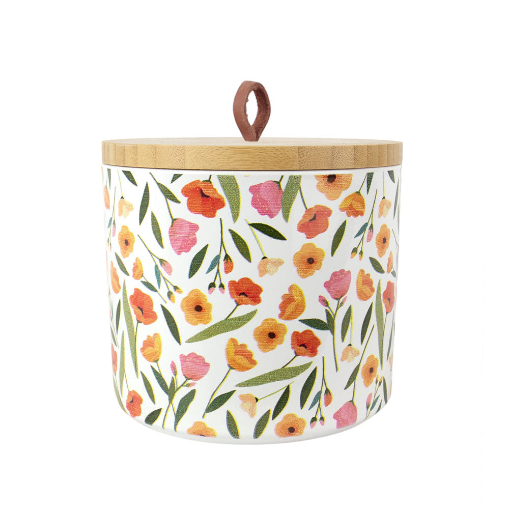 Keramische dierenurn „Floral Greetings“