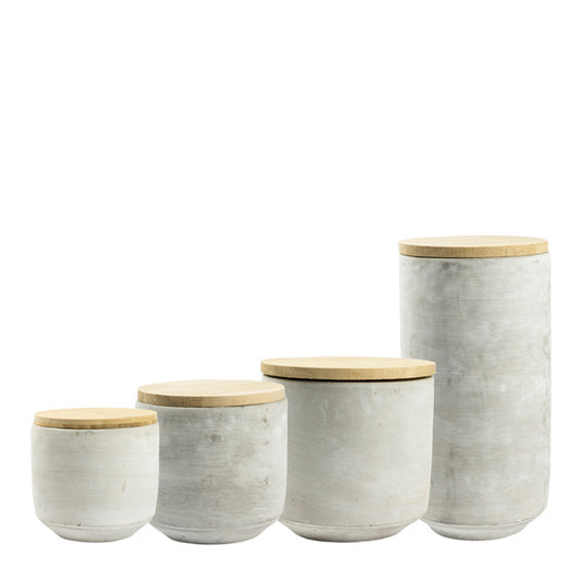 Keramische urn Bauhaus "Beton"