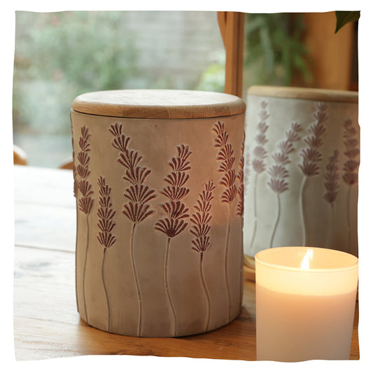 Keramische urn "Lavendel"