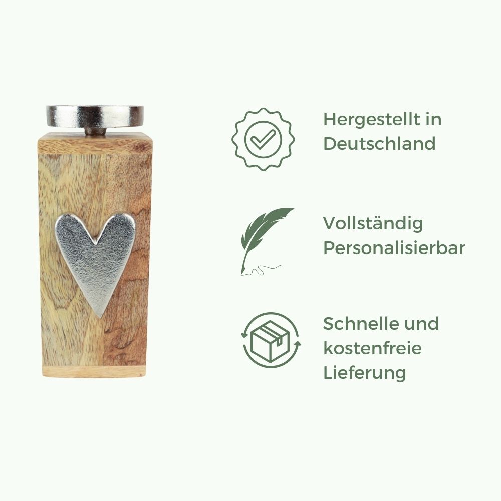 Houten Urn 
