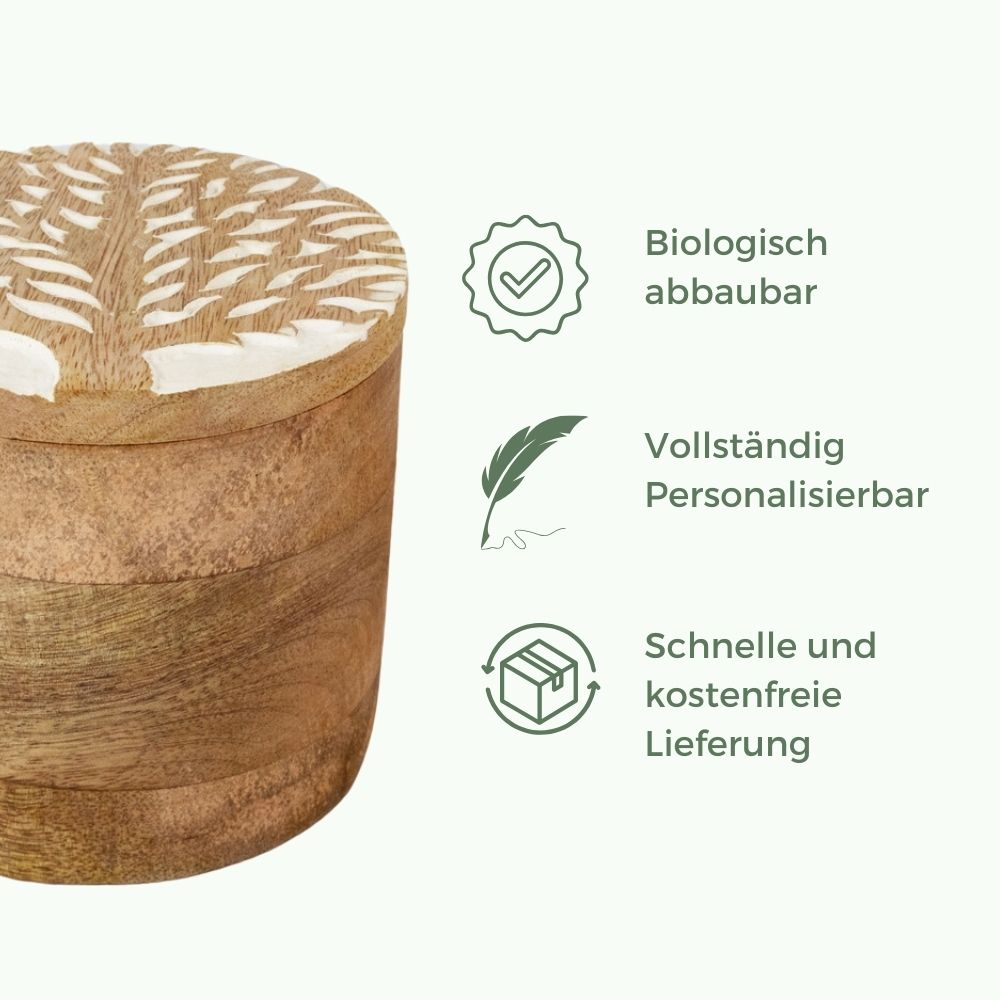 Biologisch afbreekbare urn 