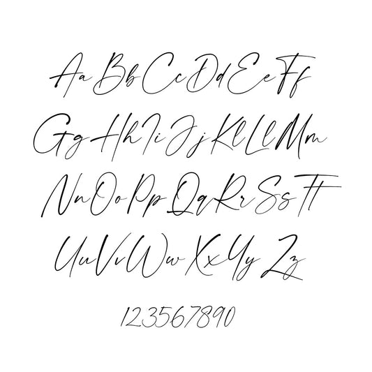 Individuele inscriptie in handschrift met paardenbloem
